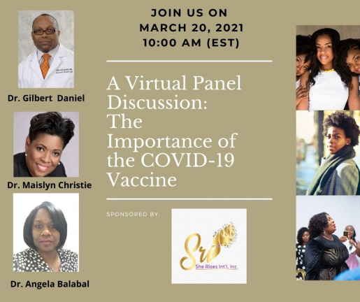 She RISES Int&#039;l Inc. presents A Candid Conversation About Covid-19 and Vaccines